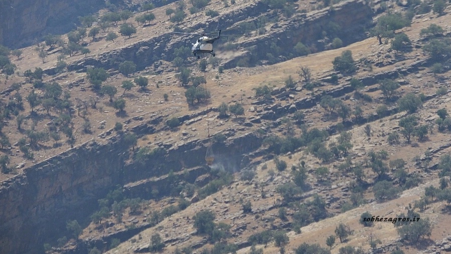تصاویری از عملیات مهار آتش سوزی ارتفاعات شمال گچساران 65