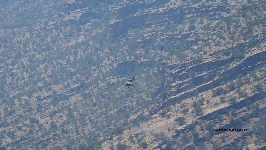 تصاویری از عملیات مهار آتش سوزی ارتفاعات شمال گچساران 66