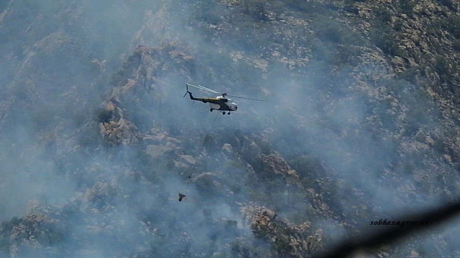 تصاویری از عملیات مهار آتش سوزی ارتفاعات شمال گچساران 72