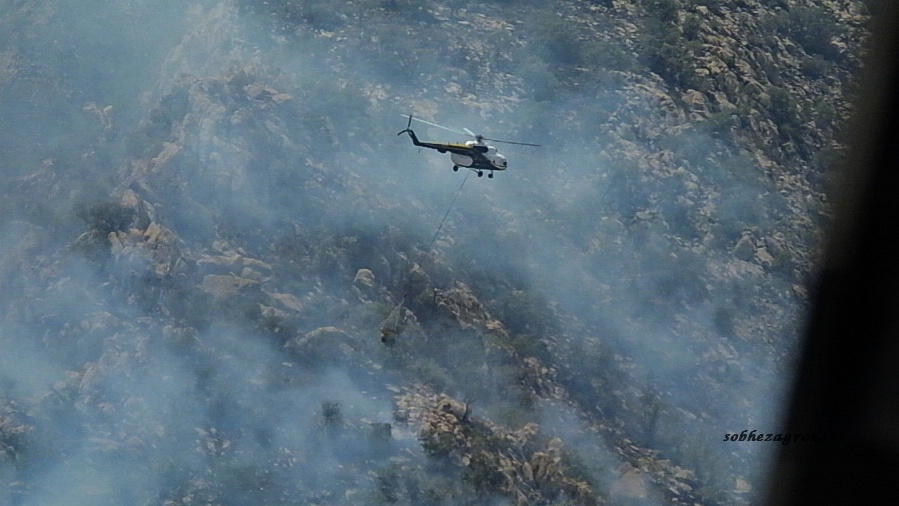 تصاویری از عملیات مهار آتش سوزی ارتفاعات شمال گچساران 73