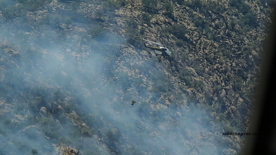 تصاویری از عملیات مهار آتش سوزی ارتفاعات شمال گچساران 74