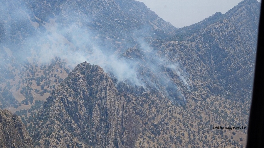 تصاویری از عملیات مهار آتش سوزی ارتفاعات شمال گچساران 76